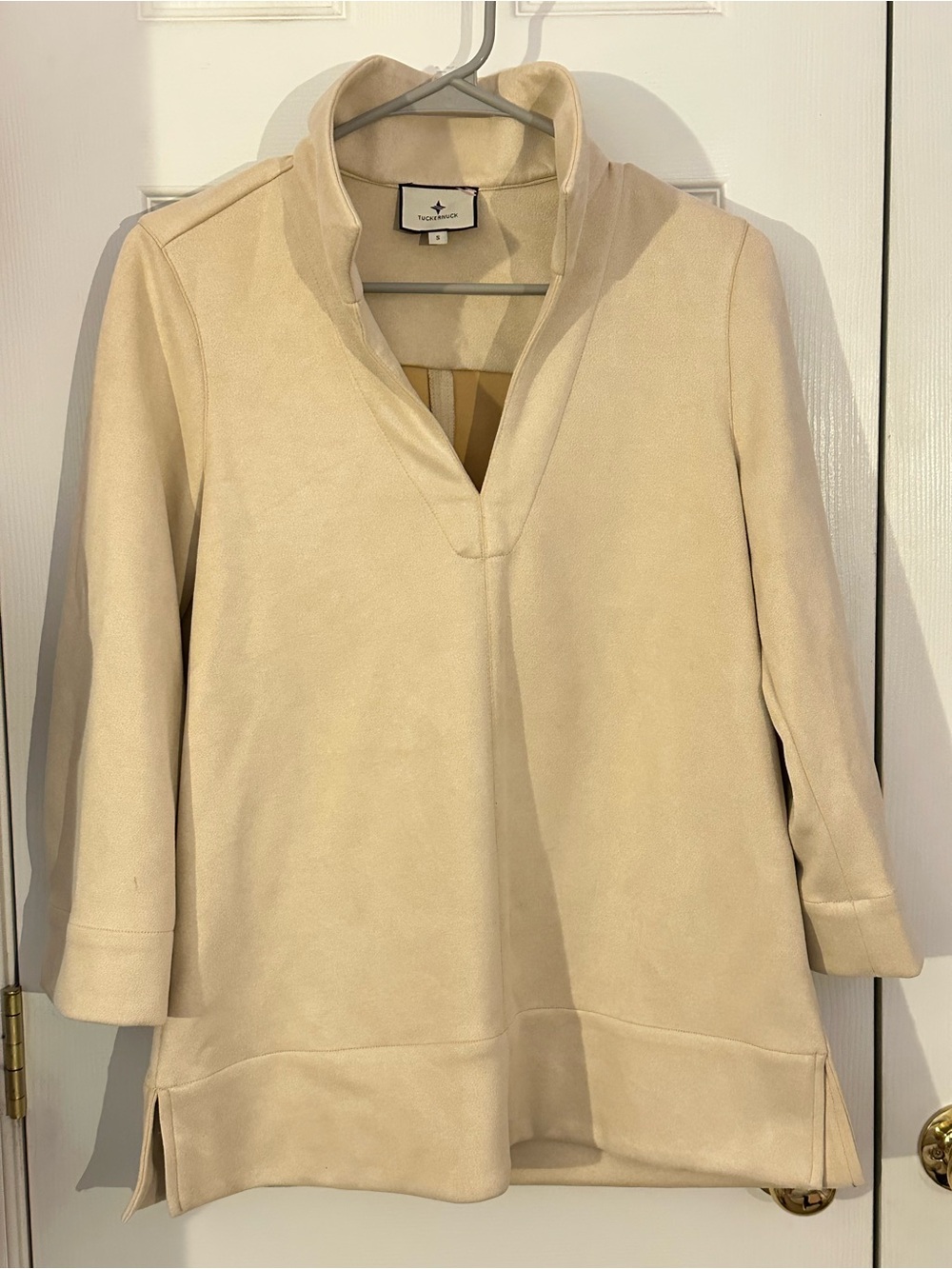 Tuckernuck Cream Pullover Top
